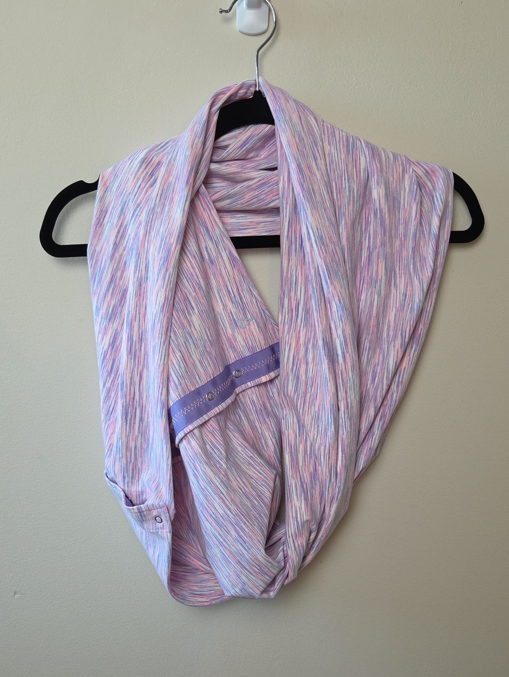 Ivivva Pastel Striped Infinity Scarf in Pink, Blue, Cream